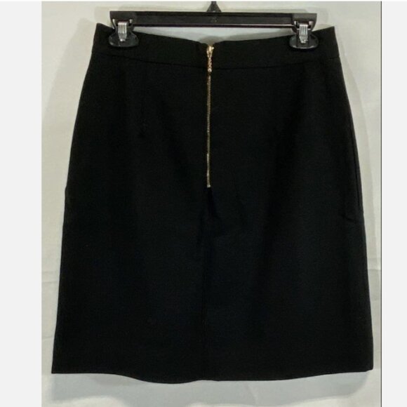 Kate Spade Women's Black Wool Blend Solid Bow Pencil Skirt Size 6 EUC - Picture 3 of 11